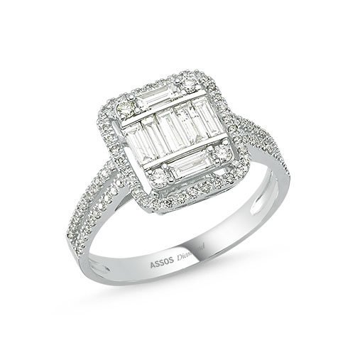 0.65 Karat Baget Pırlanta Yüzük