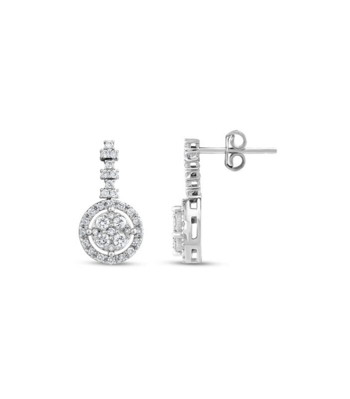 0.68 Karat Pırlanta Fantezi Küpe