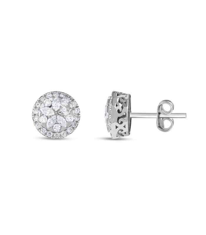 0.69 Karat Pırlanta Fantezi Küpe