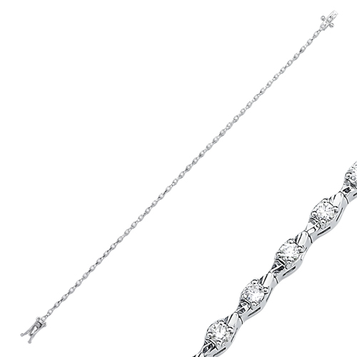 0.70 Karat Pırlanta Su Yolu Bileklik