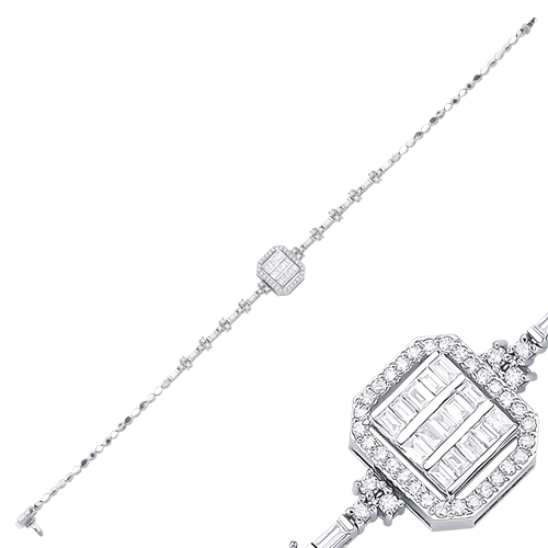 0.74 Karat Baget Pırlanta Bileklik