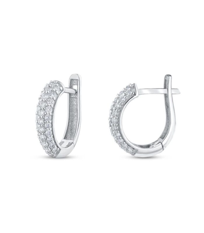 0.80 Karat Pırlanta Halka Küpe