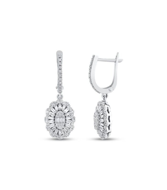 0.86 Karat Pırlanta Fantezi Küpe