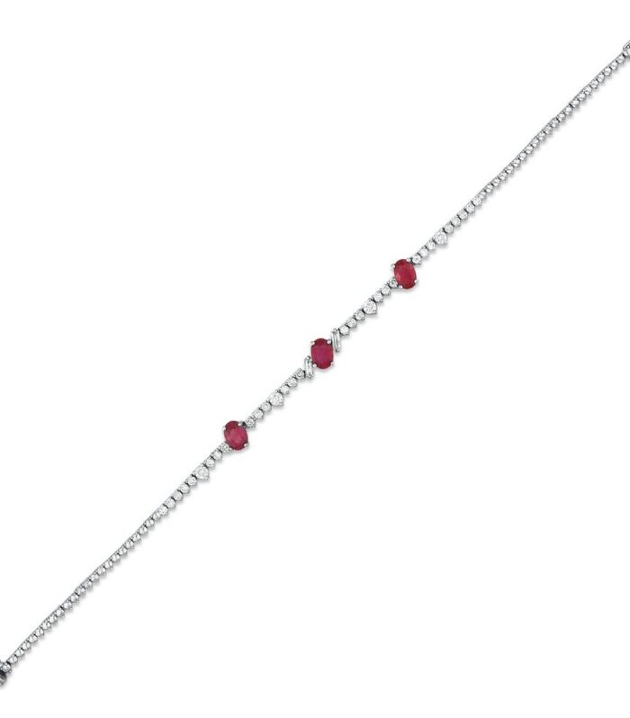 1.00 Karat Yakut Taşlı Pırlanta Bileklik