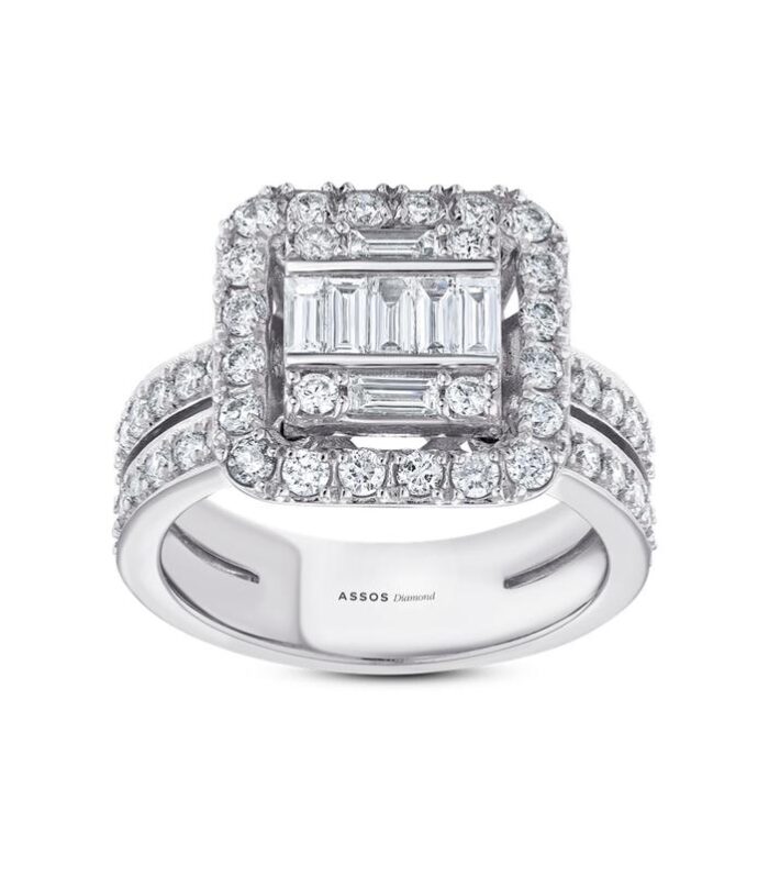 1.15 Karat Baget Pırlanta Yüzük