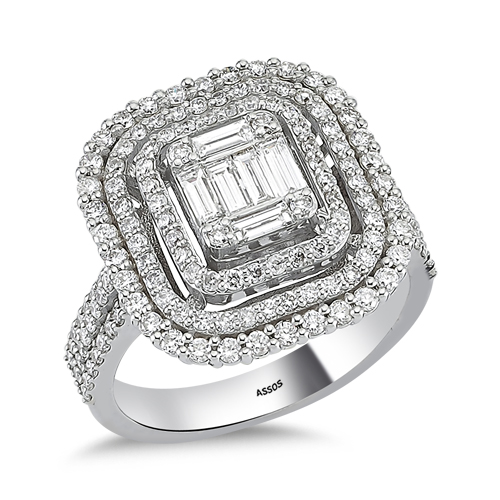 1.19 Karat Baget Pırlanta Yüzük