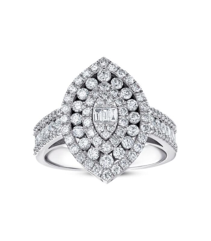 1.20 Karat Baget Taşlı Pırlanta Fantezi Yüzük