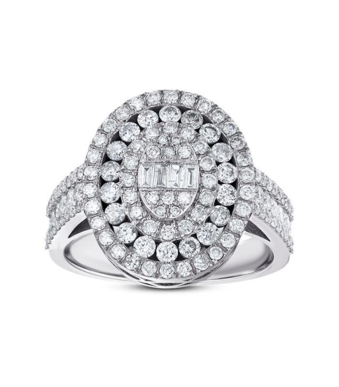 1.25 Karat Baget Taşlı Pırlanta Fantezi Yüzük