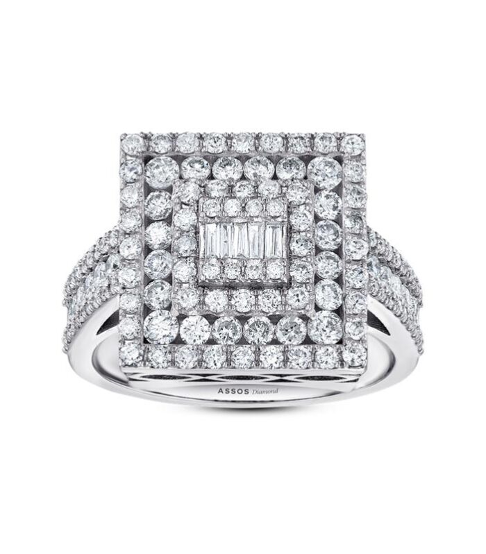 1.32 Karat Baget Taşlı Pırlanta Fantezi Yüzük