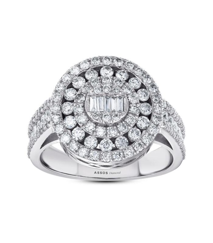 1.33 Karat Baget Taşlı Pırlanta Fantezi Yüzük