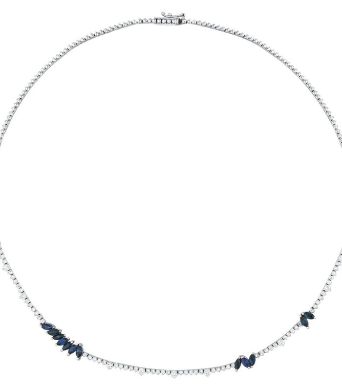 1.79 Karat Safir Taşlı Pırlanta Gerdanlık