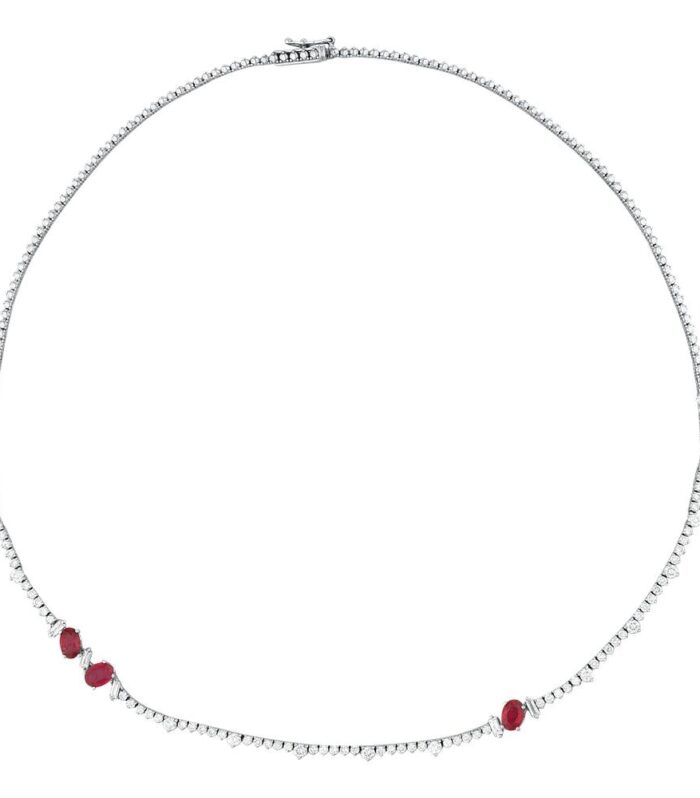 1.90 Karat Yakut Taşlı Pırlanta Gerdanlık