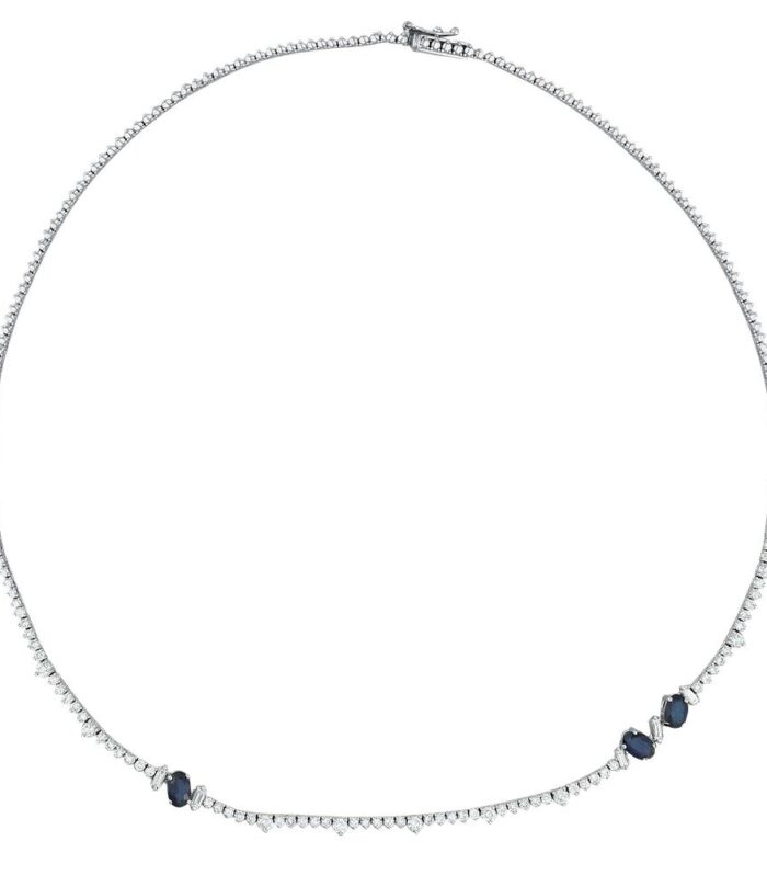 2.02 Karat Safir Taşlı Pırlanta Gerdanlık