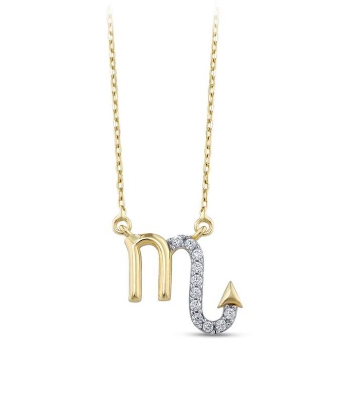 Altın Akrep Burç Kolye