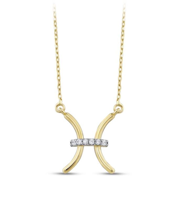 Altın Balık Burç Kolye