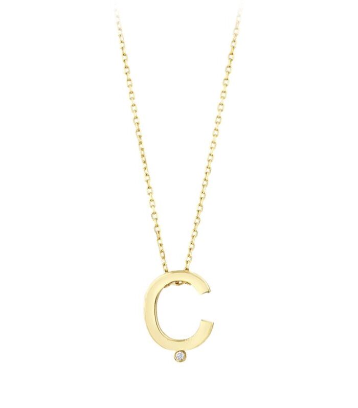 Altın Ç Harf Kolye