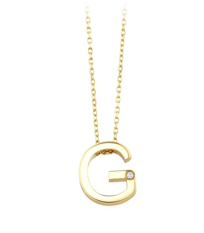 Altın G Harf Kolye