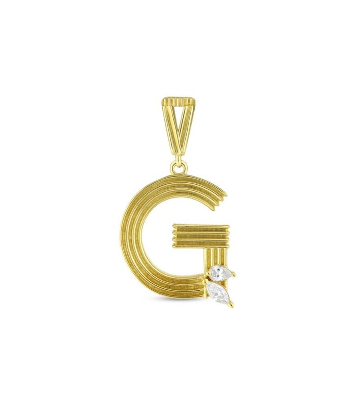 Altın G Harf Kolye Ucu
