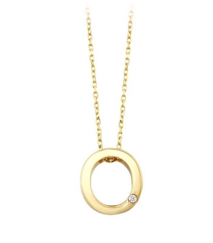 Altın O Harf Kolye