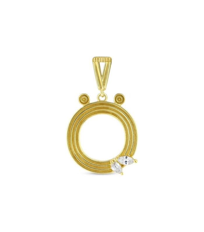 Altın Ö Harf Kolye Ucu