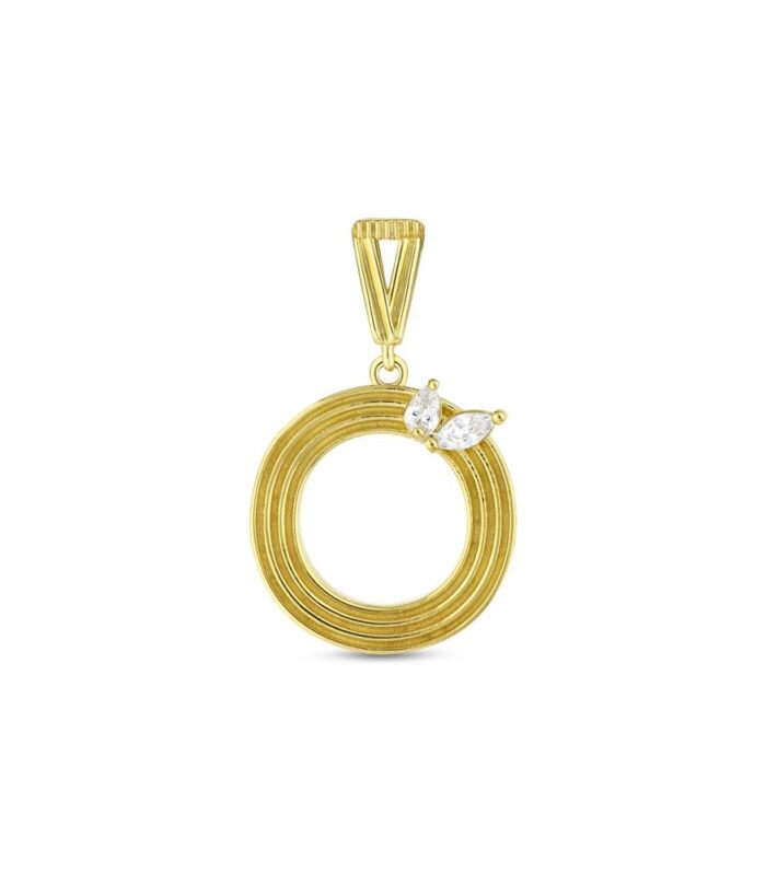 Altın O Harf Kolye Ucu