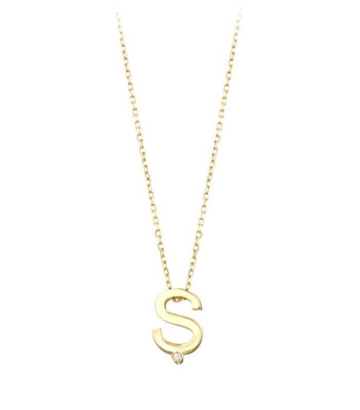 Altın Ş Harf Kolye