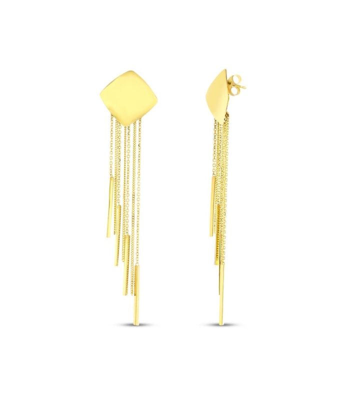 Altın Sallantılı Küpe