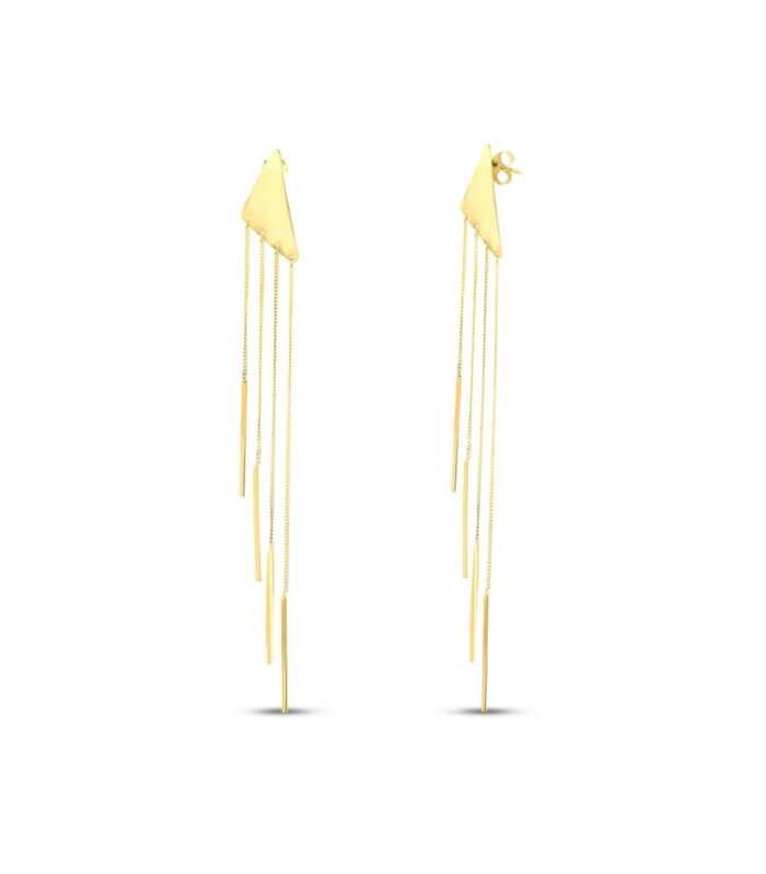 Altın Sallantılı Küpe