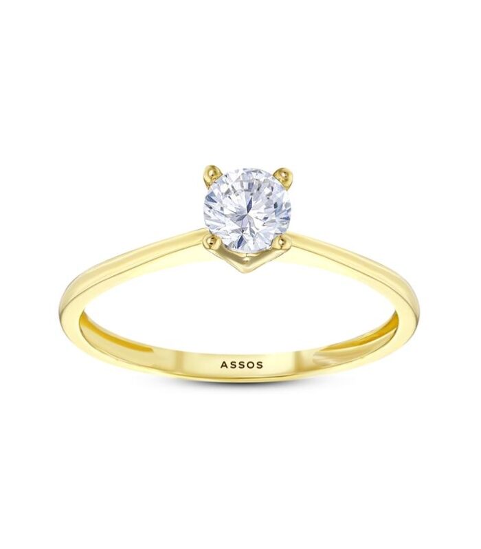 Altın Tektaş Yüzük