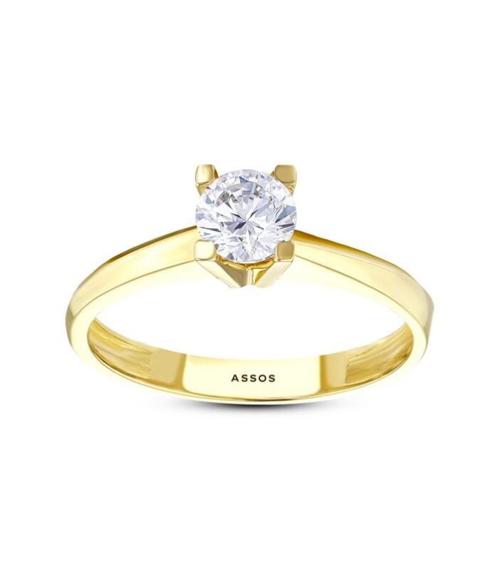 Altın Tektaş Yüzük