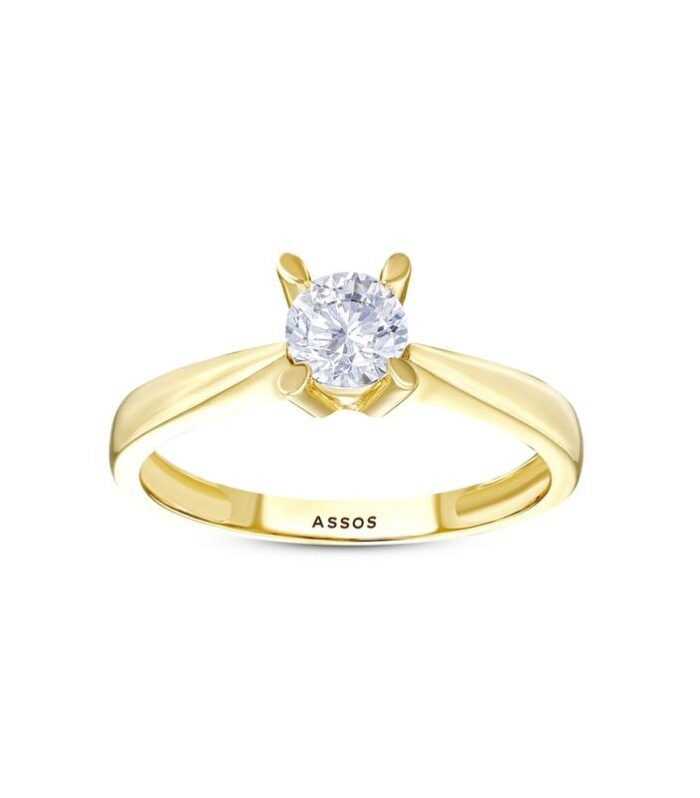 Altın Tektaş Yüzük