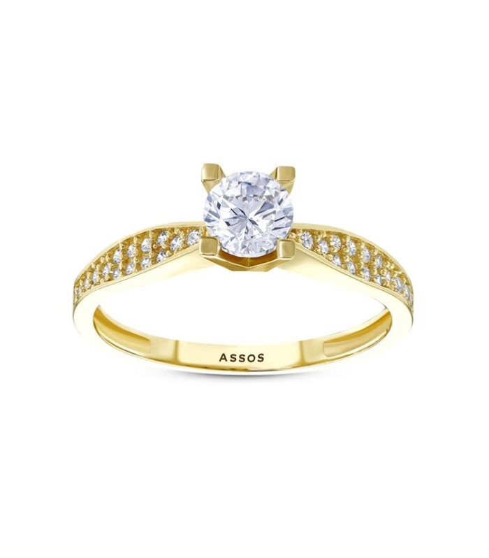 Altın Tektaş Yüzük