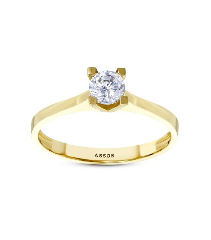 Altın Tektaş Yüzük