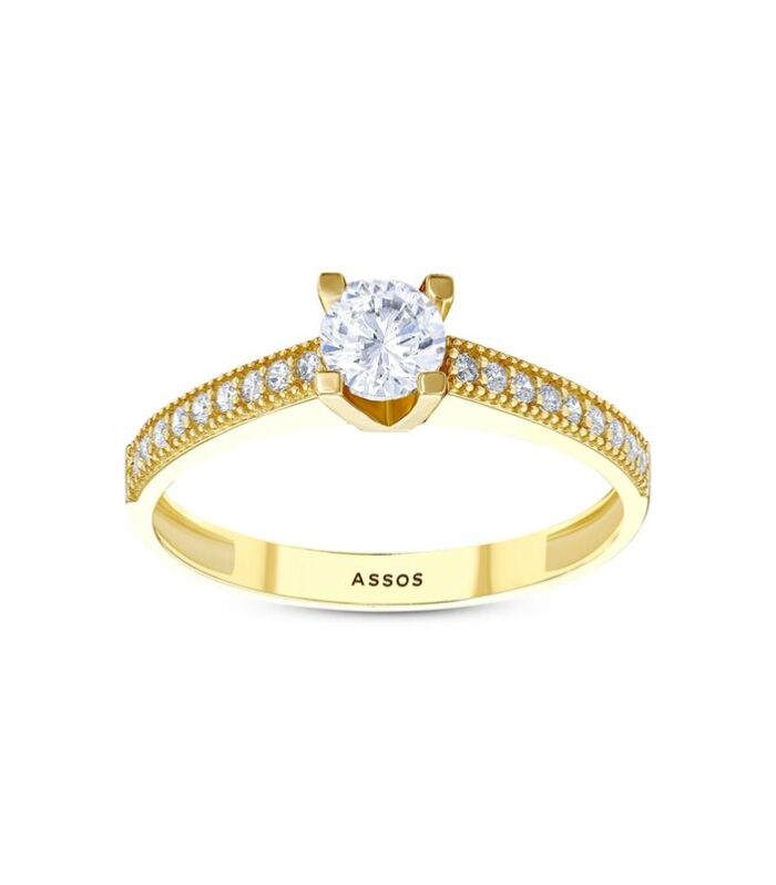 Altın Tektaş Yüzük