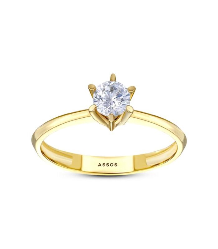 Altın Tektaş Yüzük