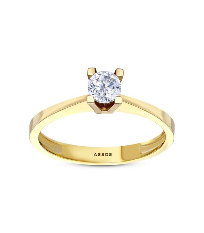 Altın Tektaş Yüzük