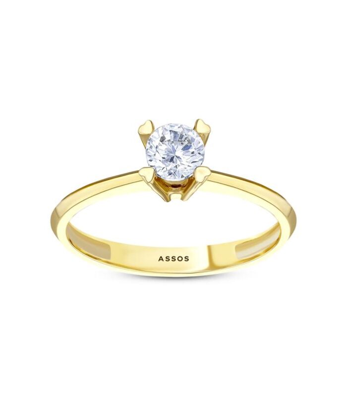 Altın Tektaş Yüzük