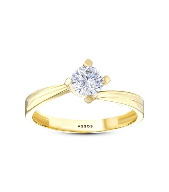 Altın Tektaş Yüzük