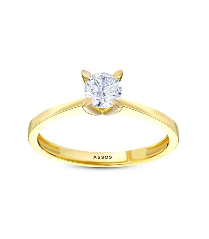 Altın Tektaş Yüzük