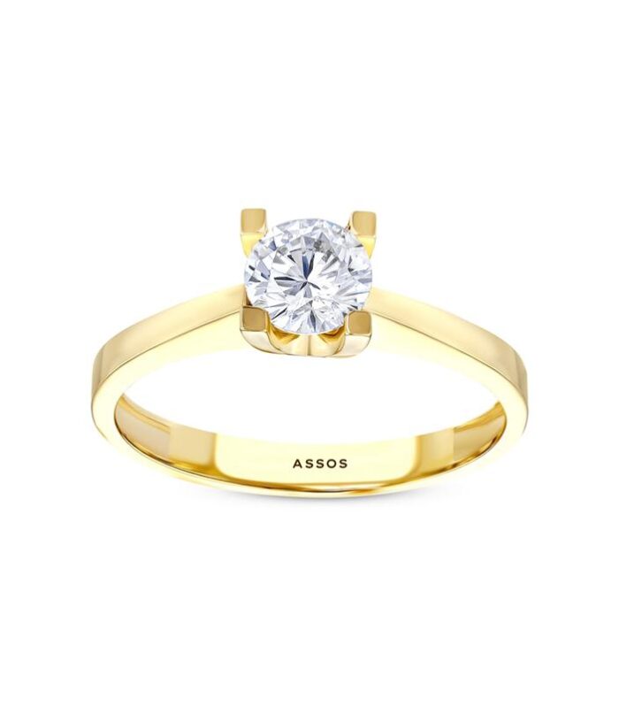 Altın Tektaş Yüzük