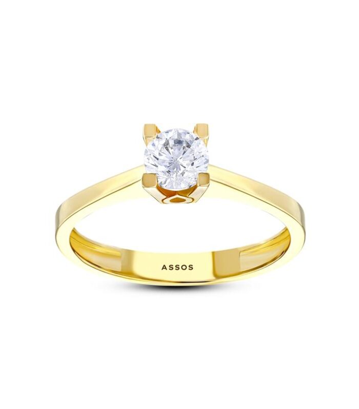 Altın Tektaş Yüzük