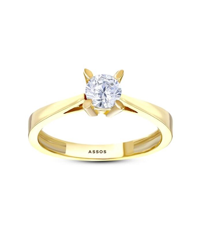 Altın Tektaş Yüzük