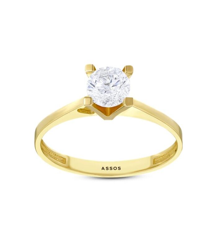 Altın Tektaş Yüzük