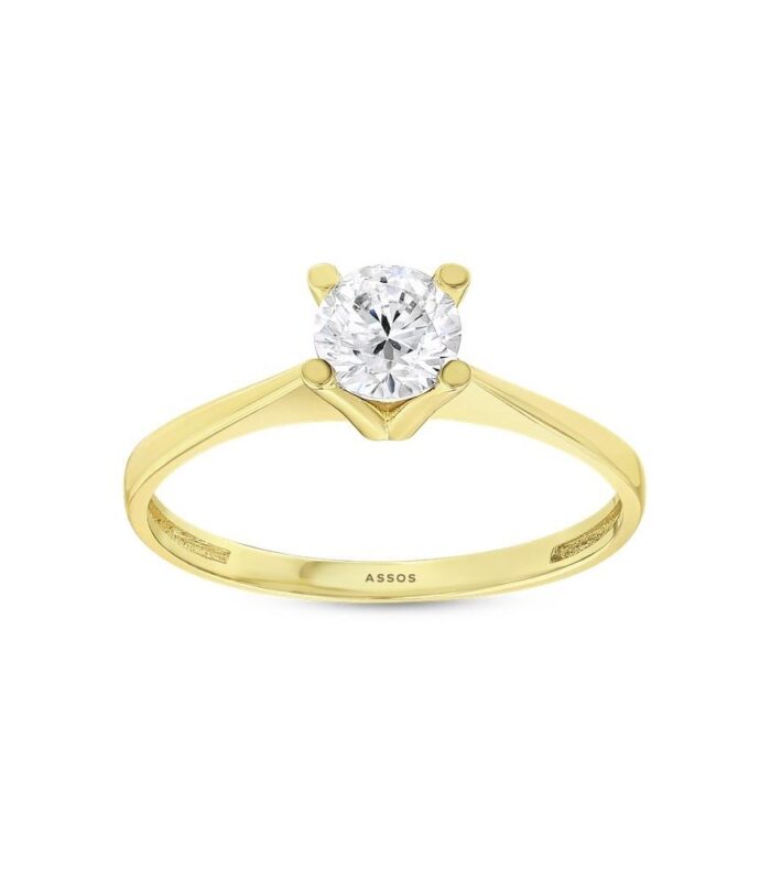 Altın Tektaş Yüzük