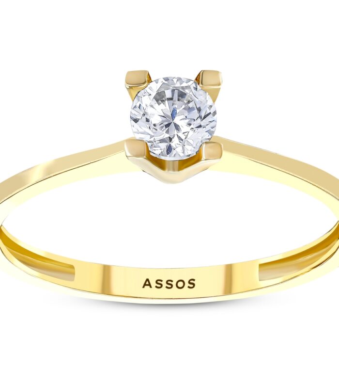 Altın Tektaş Yüzük