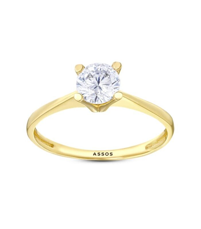 Altın Tektaş Yüzük