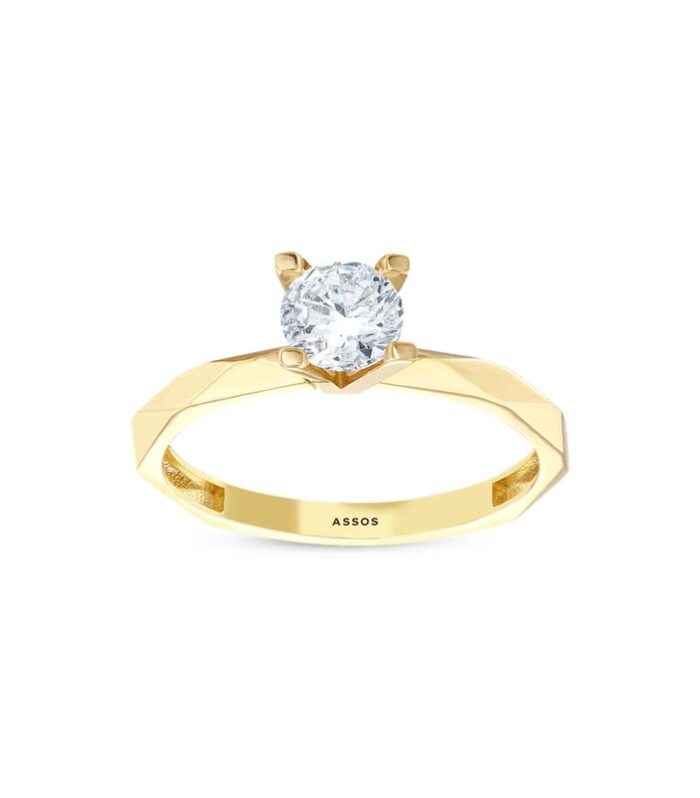 Altın Tektaş Yüzük