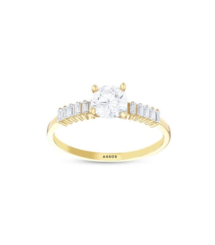 Altın Tektaş Yüzük