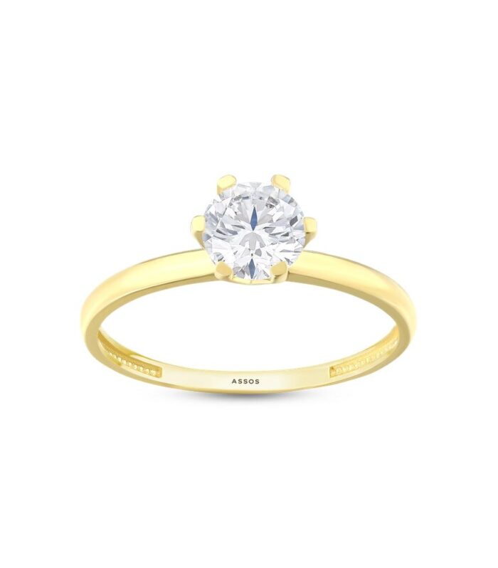 Altın Tektaş Yüzük