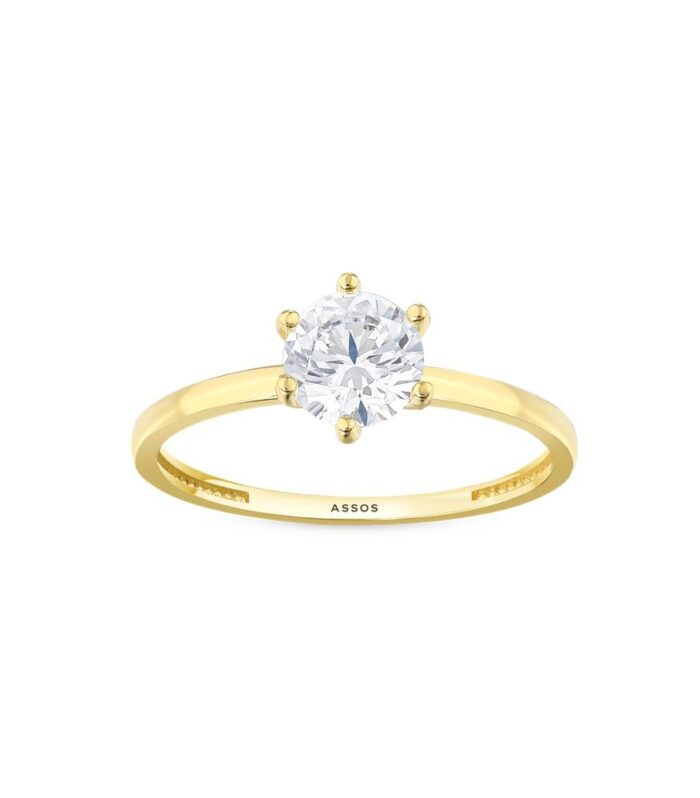 Altın Tektaş Yüzük